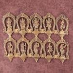 Exquisite Pure Brass Vishnu Dashavatar Wall Hanging 18" | Meticulous Handcrafted Detail | 5 kg Spiritual Masterpiece | 13.5" Height | Divine Home Decor